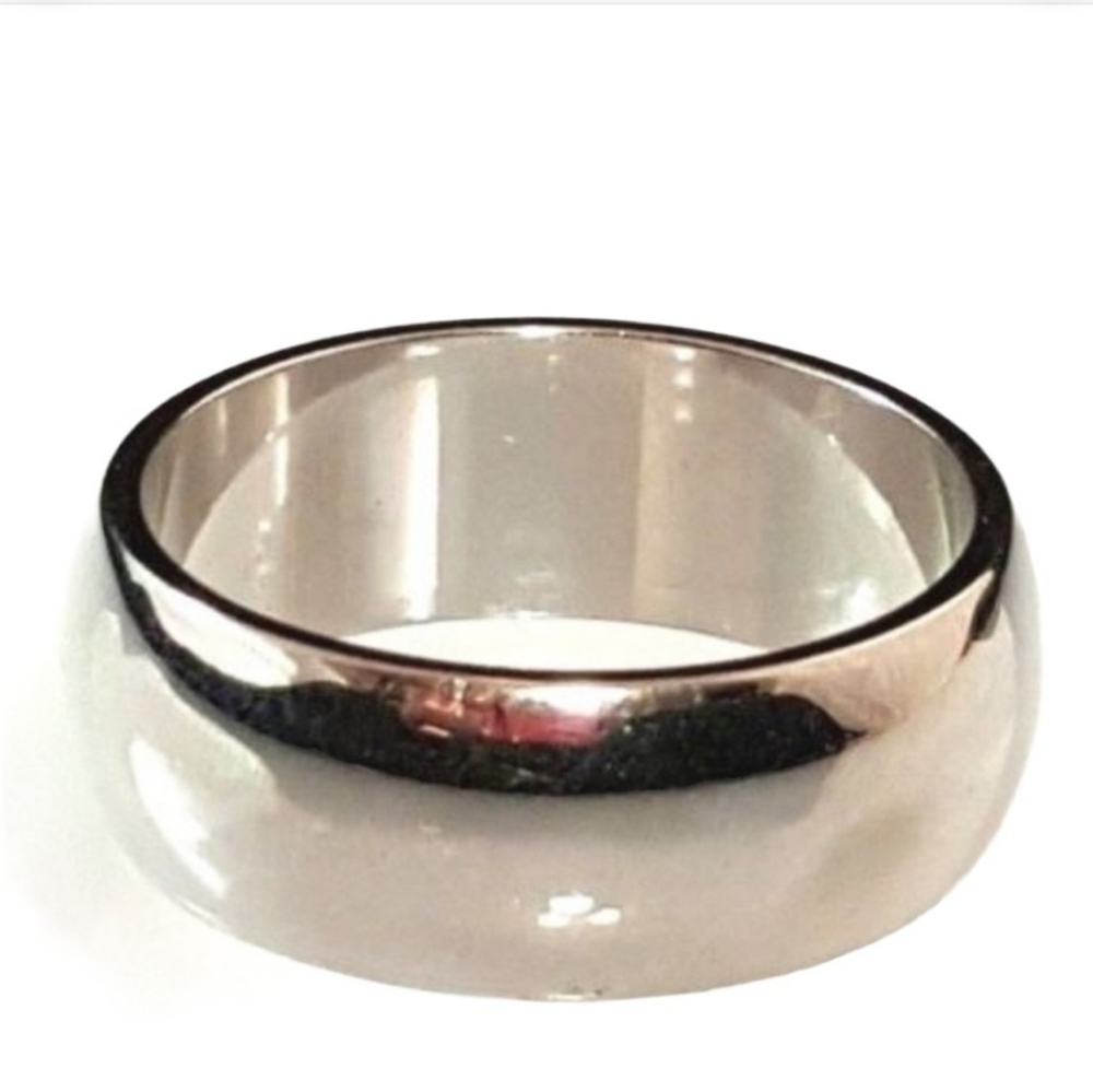 Silver Plated Band Ring  Chunky Sizes 4,5,10,11  *
